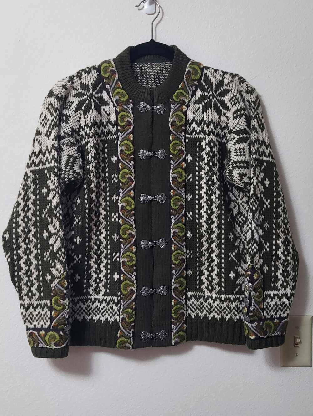 A.S Evebofoss Vintage New Wool Sweater Sandane Norway Size 40